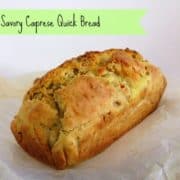 Savory Caprese Quick Bread | www.happyhealthymotivated.com