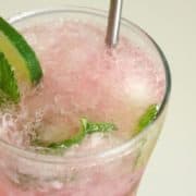 Fresh Watermelon Mojito with Homemade Watermelon Simple Syrup #Recipe | what #cocktail says #summer more than this one?! Plus - you can't not love the gorgeous pink colour! | www.happyhealthymotivated.com