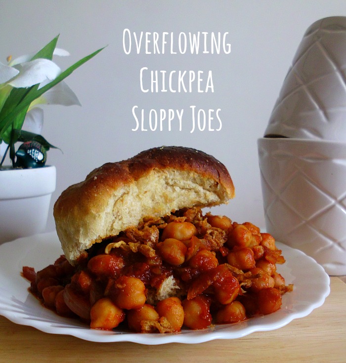 Overflowing Chickpea Sloppy Joes | www.happyhealthymotivated.com