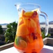 Raspberry Tequila Sparkler recipe - a fruity cocktail jug made of citrus fruits, raspberries, tequila and sparkling wine. Perfect for sipping by the pool this spring or summer! | www.happyhealthymotivated.com