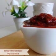 Simple Homemade Pizza Sauce | www.happyhealthymotivated.com
