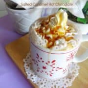 Salted Caramel Hot Chocolate | www.happyhealthymotivated.com