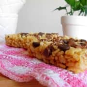 Skinny Chocolate Peanut Butter Rice Krispie Treats for Two | www.happyhealthymotivated.com