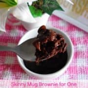 Skinny Mug Brownie for One | www.happyhealthymotivated.com