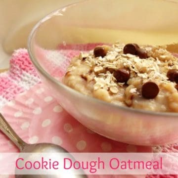 Cookie Dough Oatmeal | www.happyhealthymotivated.com