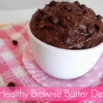 Healthy Brownie Batter Dip | www.happyhealthymotivated.com