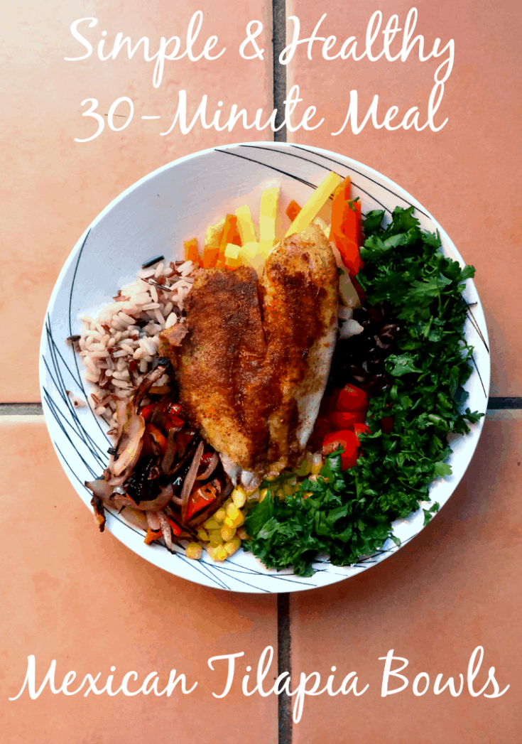 Rice Recipes - Mexican Tilapia Bowls | www.happyhealthymotivated.com