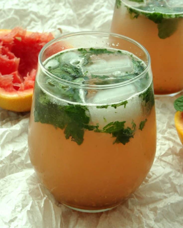 Sweet Grapefruit Mojito Cocktail Recipe | www.happyhealthymotivated.com