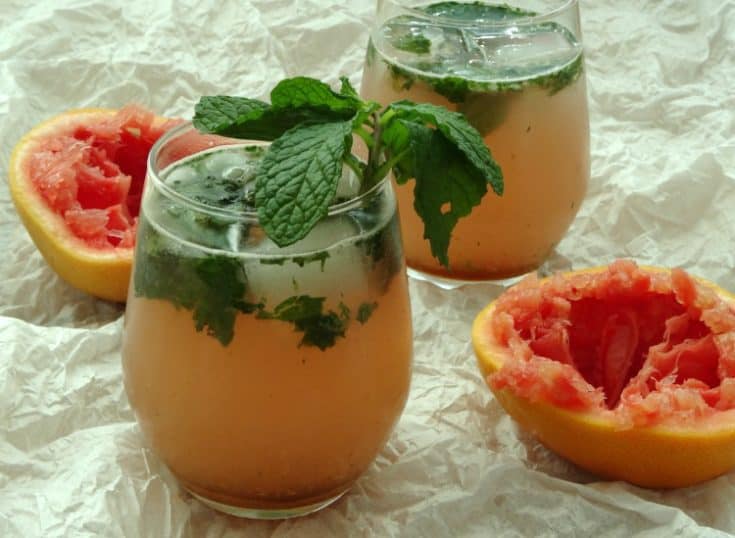 Sweet Grapefruit Mojito Cocktail Recipe | www.happyhealthymotivated.com