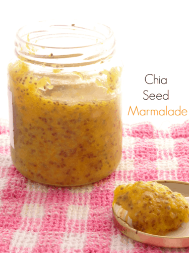 Chia Seed Marmalade Recipe - a healthy marmalade recipe made with only three ingredients. So easy anyone can make it! | www.happyhealthymotivated.com