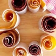 Healthy Mango & Raspberry Fruity Rollups Recipe - delicious homemade fruit leather which is really easy to make and packed full of goodness! | www.happyhealthymotivated.com