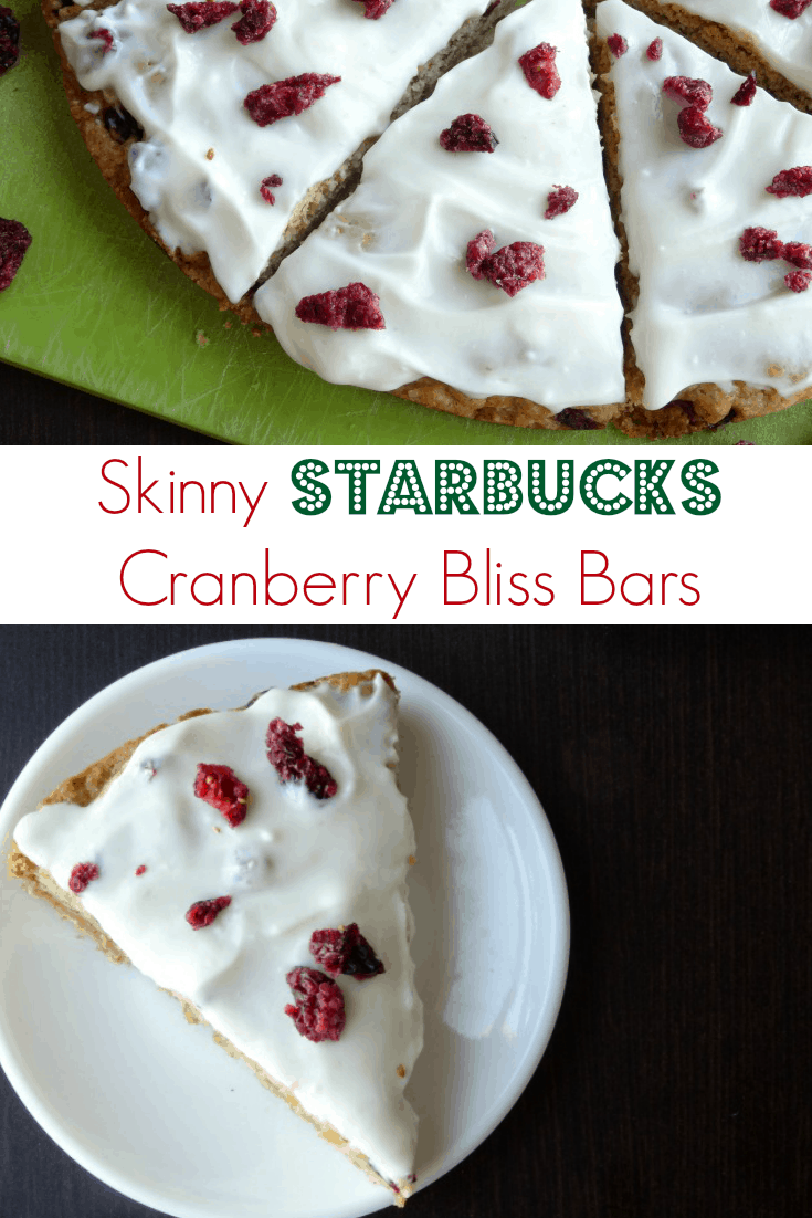 Skinny Starbucks Cranberry Bliss Bars