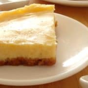 Healthy Creamy Lemon Pie Recipe - this healthy dessert pie has the most amazing creamy texture and is packed full of zingy citrus flavor, but it's got less than 200 calories for a great big slice! Cannot get enough of this dessert!