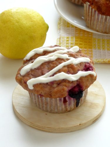 Healthy Lemon Raspberry Muffins with a Cream Cheese Glaze Recipe. Oh my word - I cannot believe how light and fluffy these muffins are! The Greek yogurt keeps them moist and low in fat, while the Stevia means they're entirely sugar-free! Definitely my favorite muffin recipe.