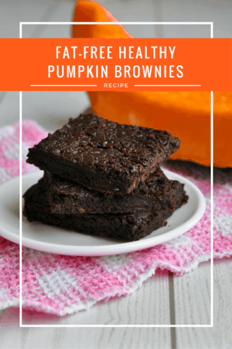 Fat-Free Healthy Pumpkin Brownies Recipe | This really is the fudgiest chocolate brownie recipe in the world. Better yet, it's entirely fat free, vegan and made from one super healthy ingredient - pumpkin! These healthy brownies are so good you'll be making them all-year-round, not just during fall!
