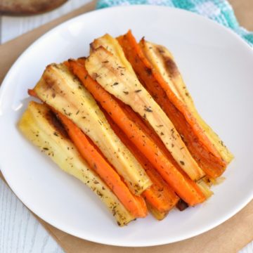 The Most Amazing Honey Roasted Carrots and Parsnips