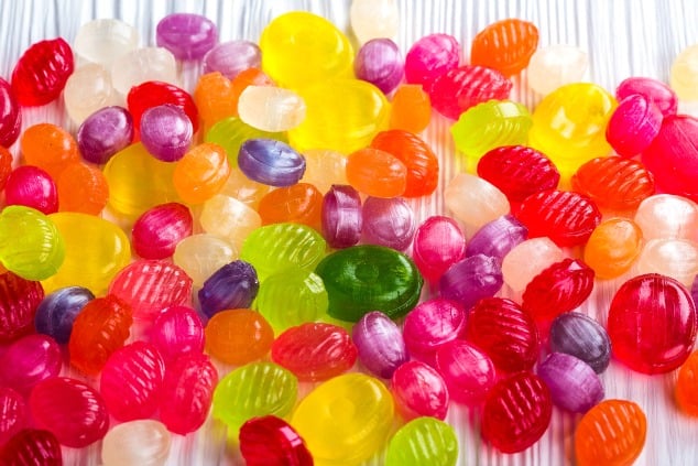 IBS trigger foods - multi-colored candies
