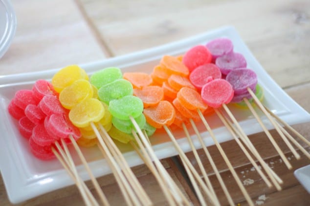 Low FODMAP Snacks - fruity lollipops